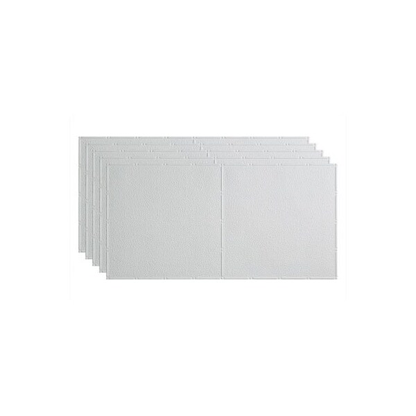 Acoustic Ceiling Products Fasade Border Fill - 48-3/8" x 24-3/8" PVC Glue Up Tile in Matte White - PG5601 - main